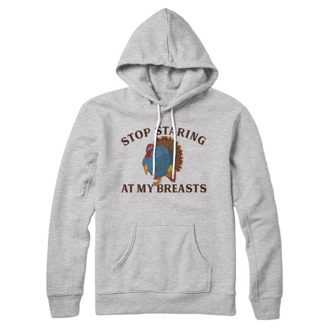 Stop Staring At My Breasts Given Hoodie