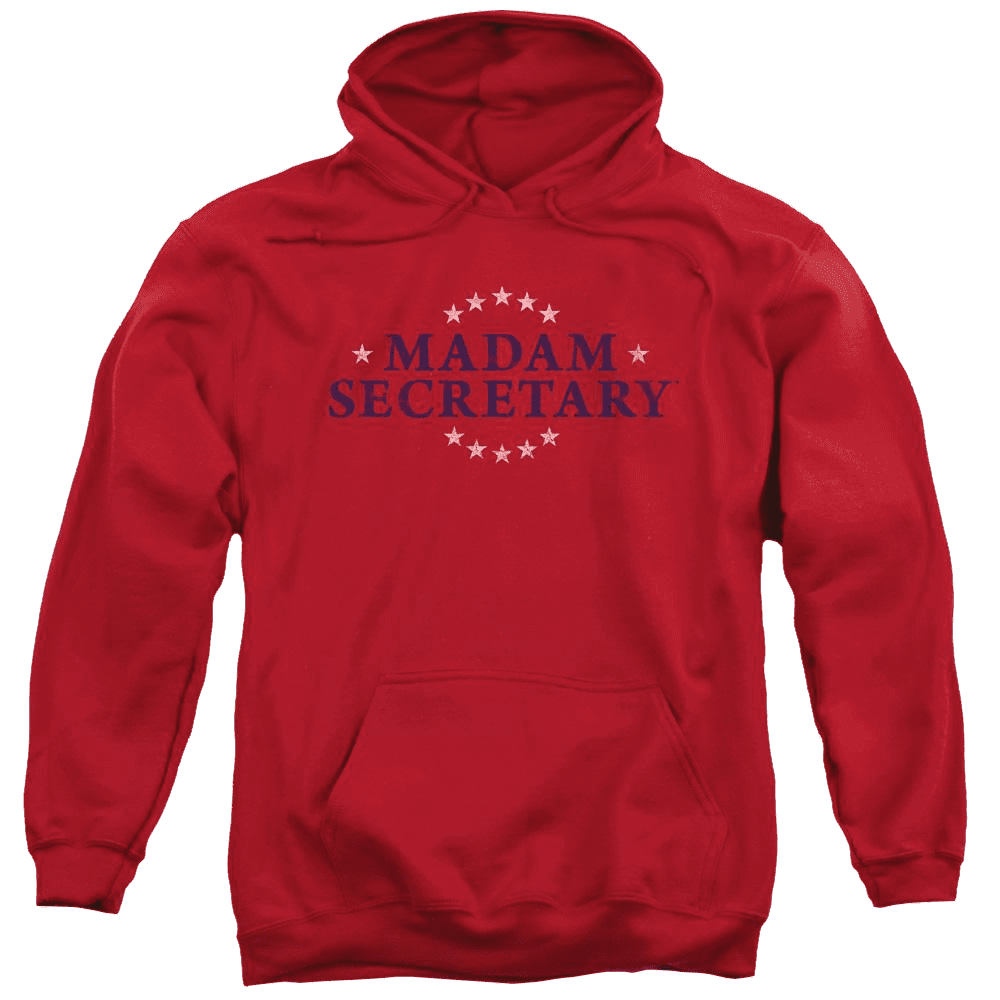 Madam Secretary Distress Logo Pullover Hoodie