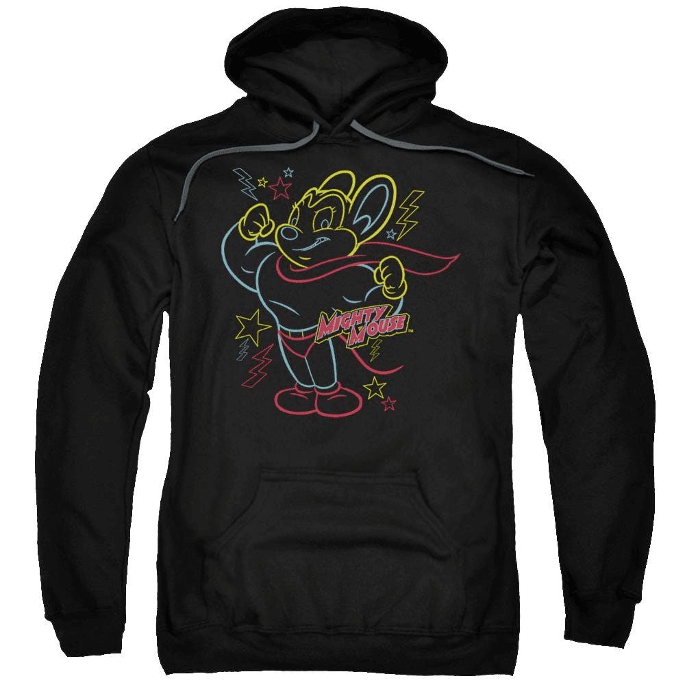 Mighty Mouse Neon Hero Pullover Hoodie