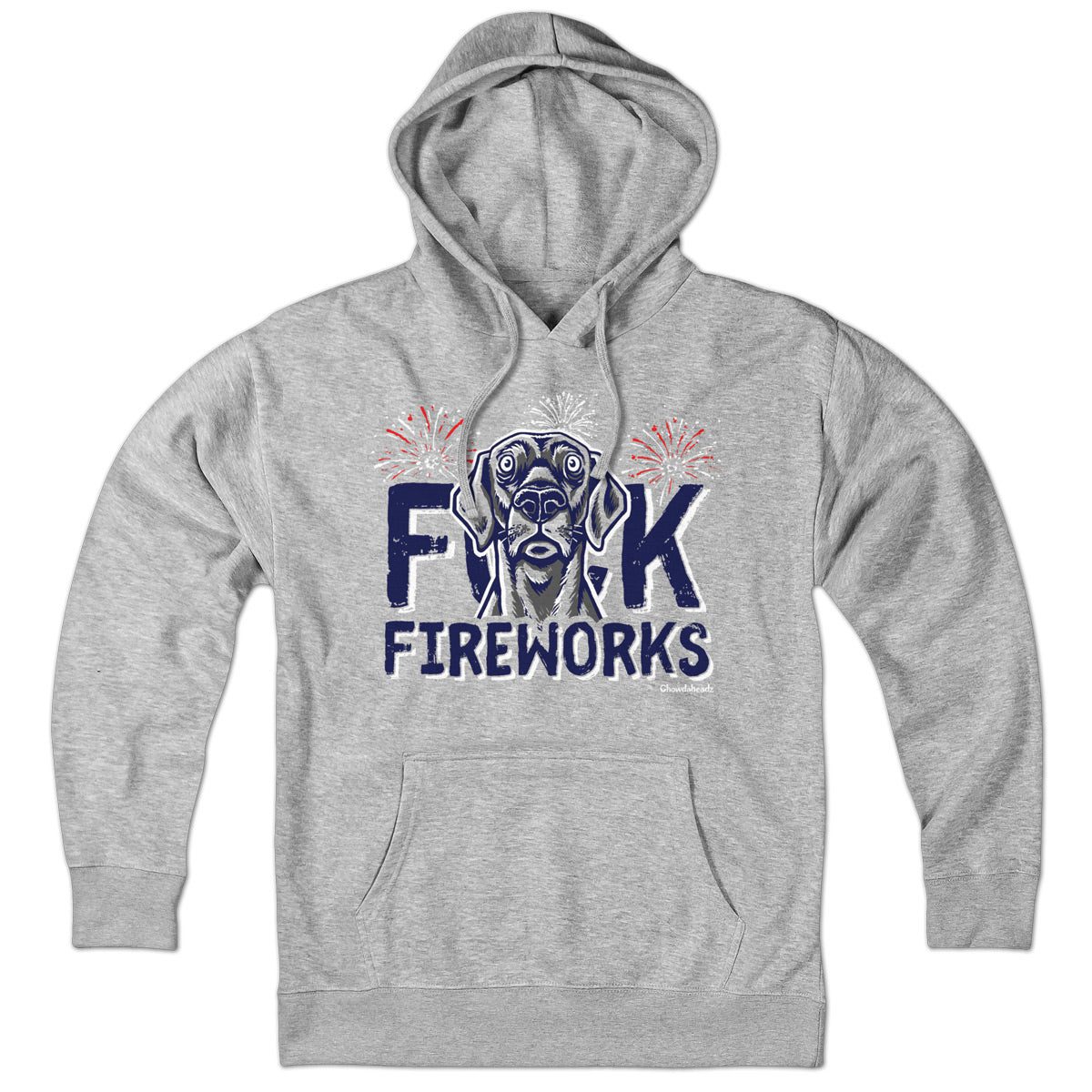 F Fireworks Dog Hoodie