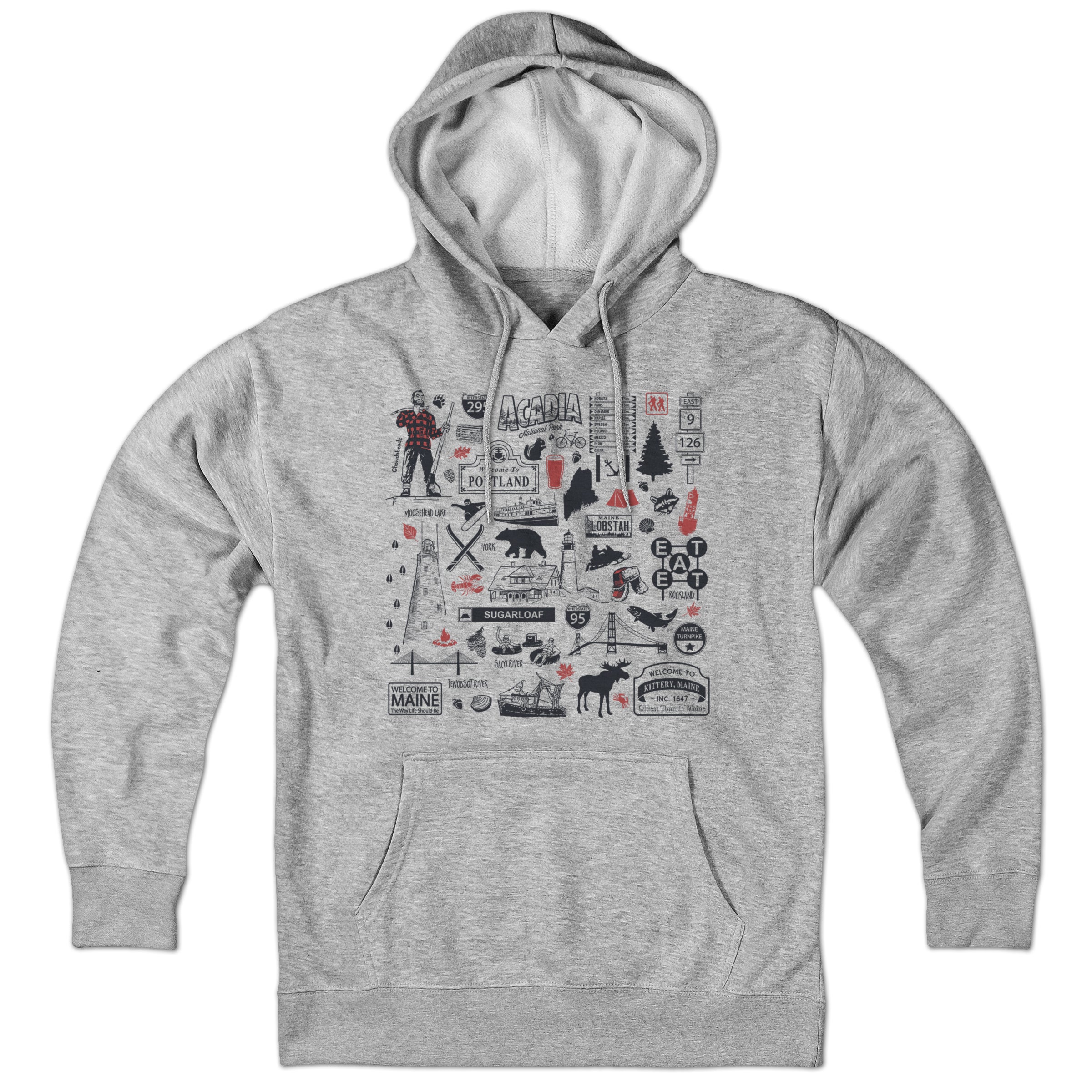 Maine Tourist Attraction Hoodie