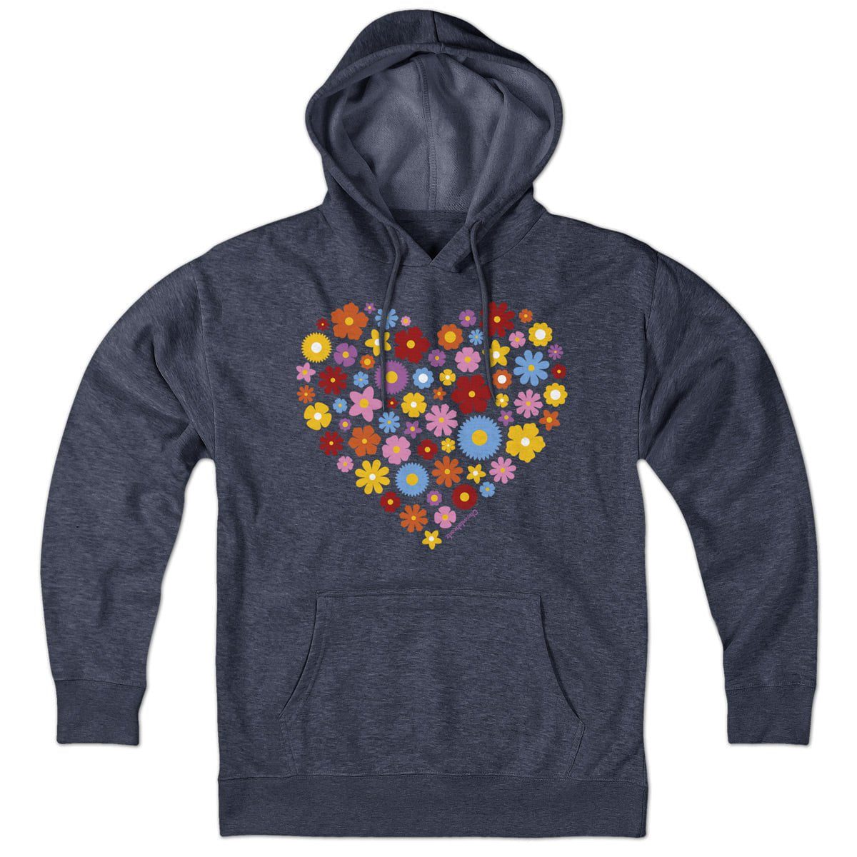 Spring Flowers Heart Hoodie