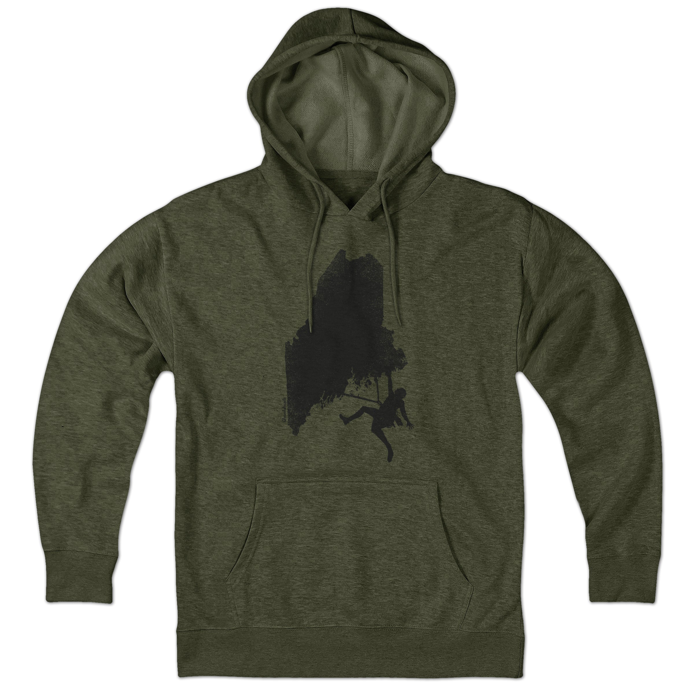 Maine Rock Climber Hoodie