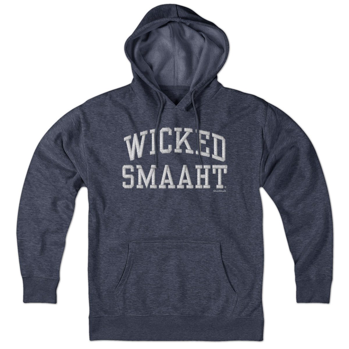 Wicked Smaaht Faux Embroidery Hoodie