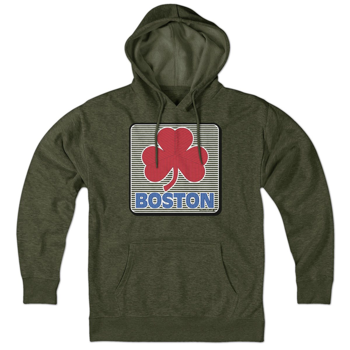 Boston Shamrock Line Drive Sign Hoodie