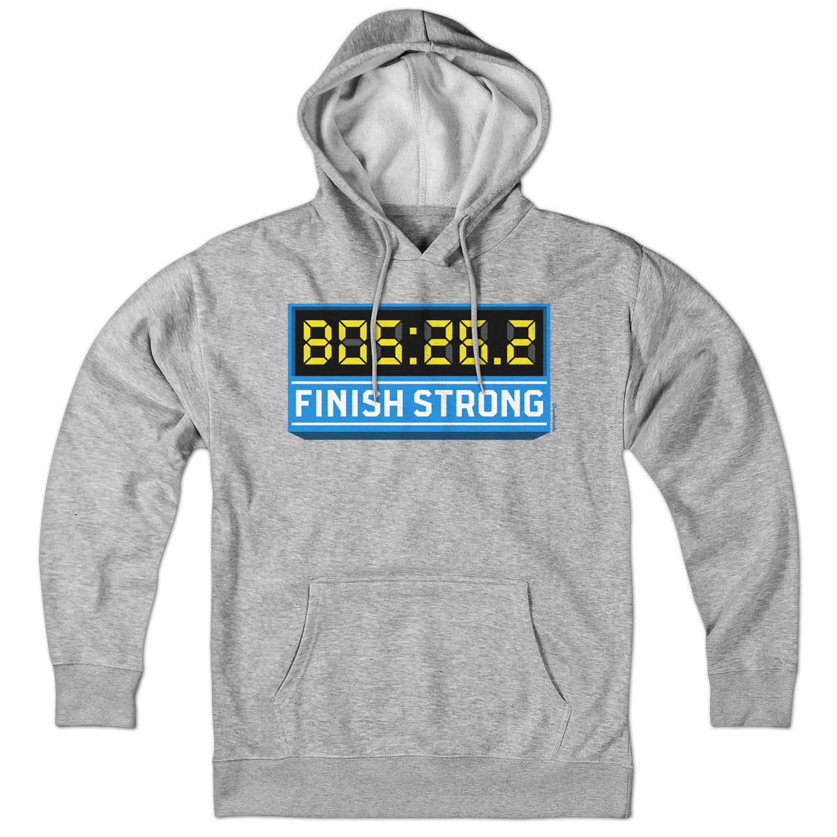 Finish Strong Marathon Time Clock Hoodie