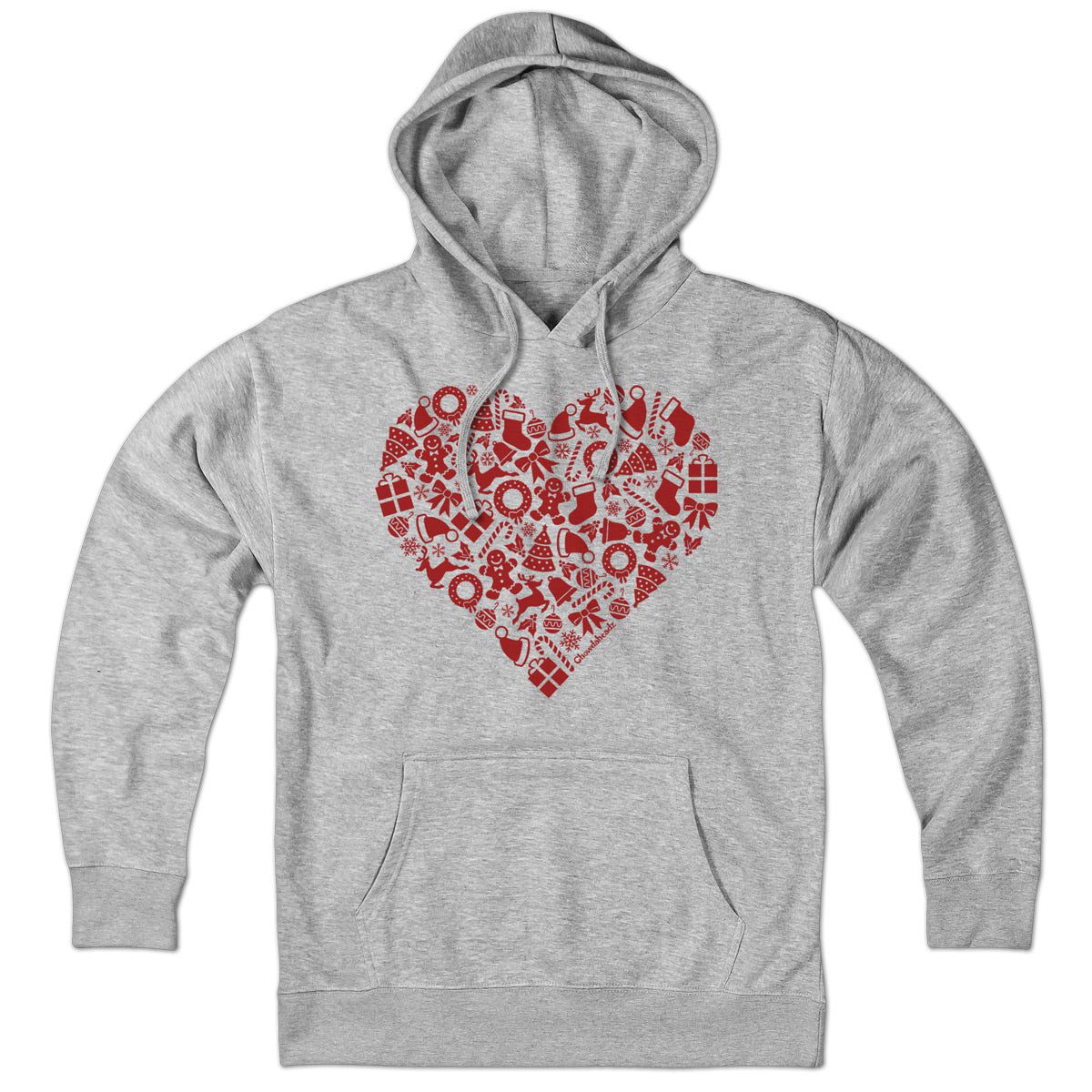 Christmas Icons Heart Hoodie