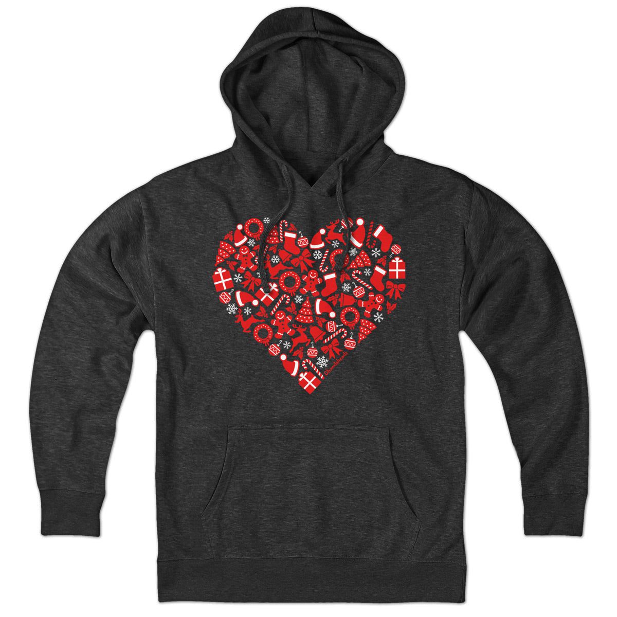 Christmas Icons Heart Hoodie