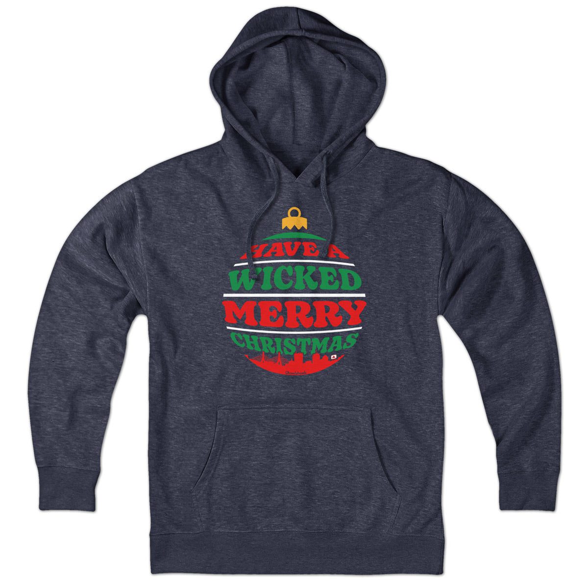 Wicked Merry Christmas Ornament Hoodie