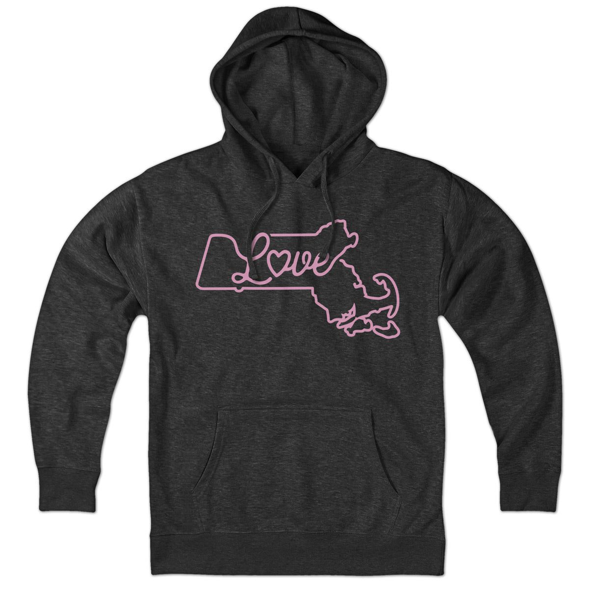 Love Massachusetts Script Hoodie