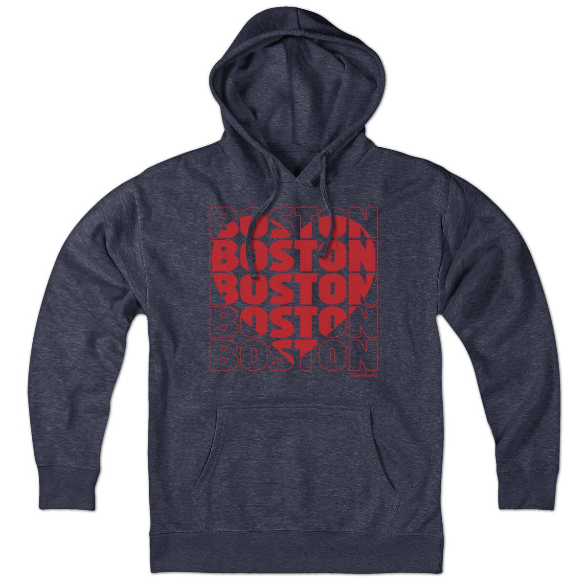 Stacked Boston Heart Hoodie