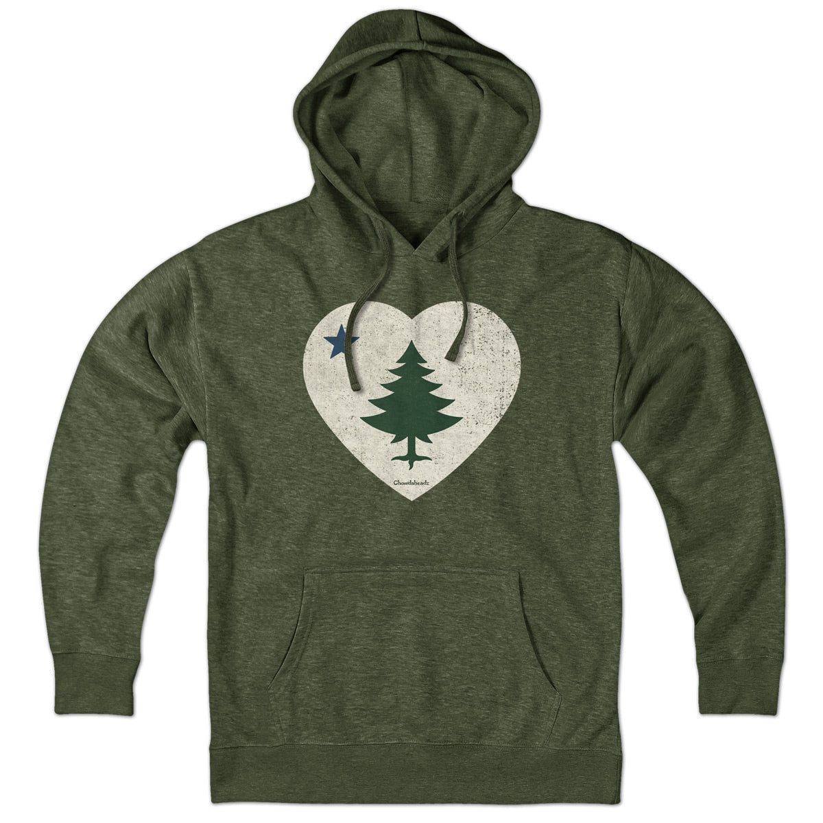 Vintage Maine Heart Hoodie