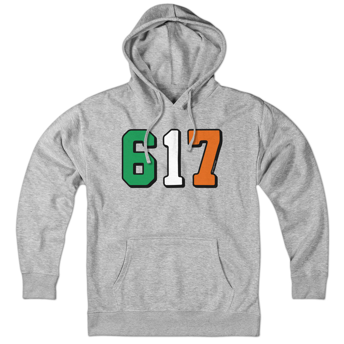 Boston 617 Irish Flag Hoodie