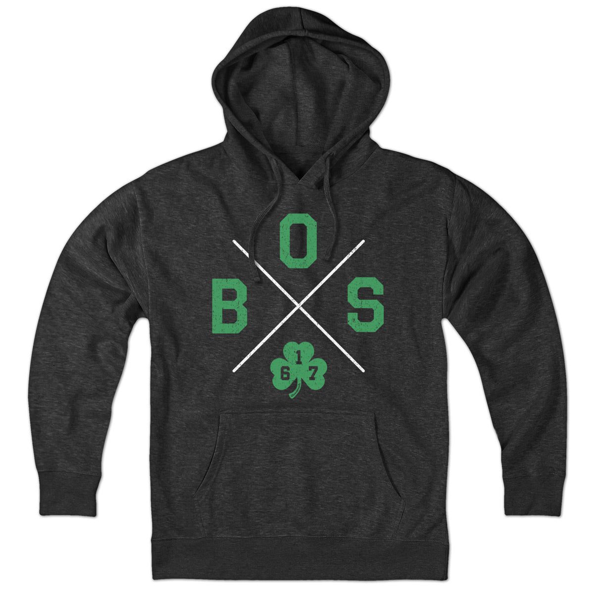 Bos Shamrock Crossed Out Hoodie