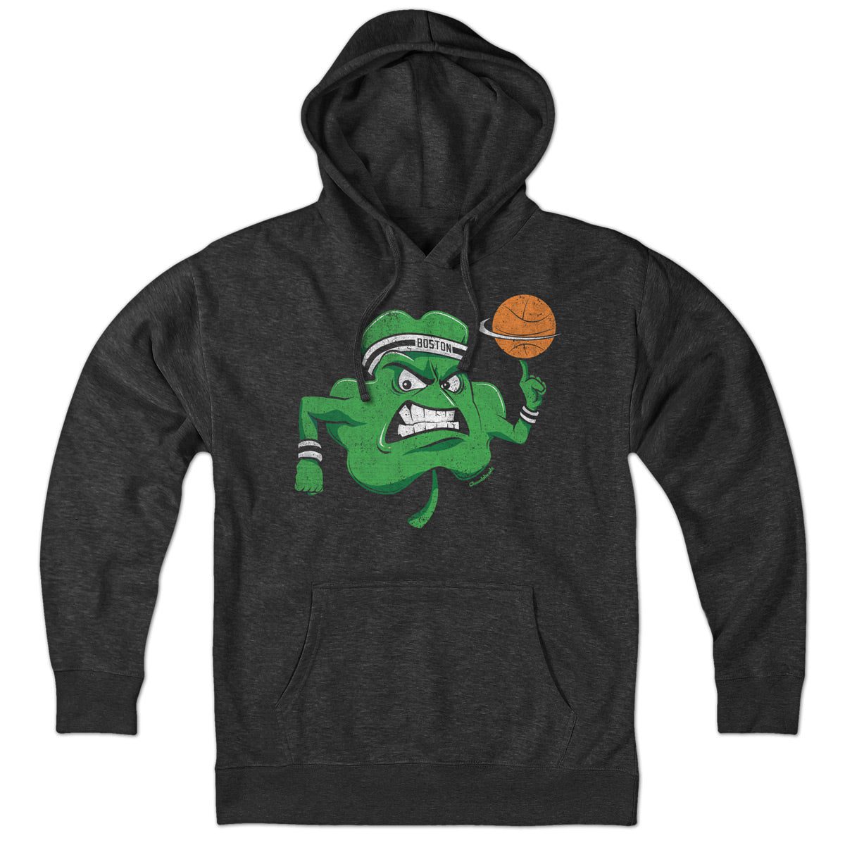 Angry Boston Shamrock Hoodie