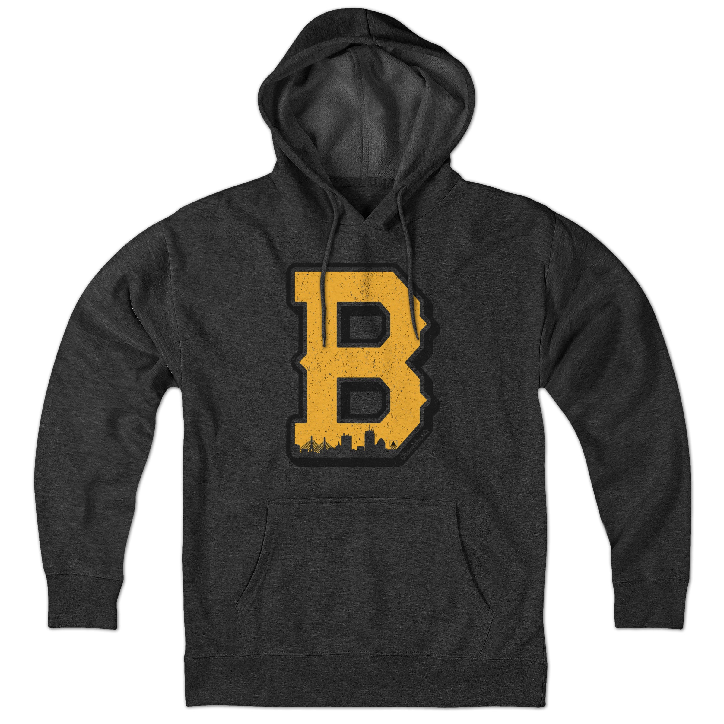 Black & Gold Big Block B Hoodie