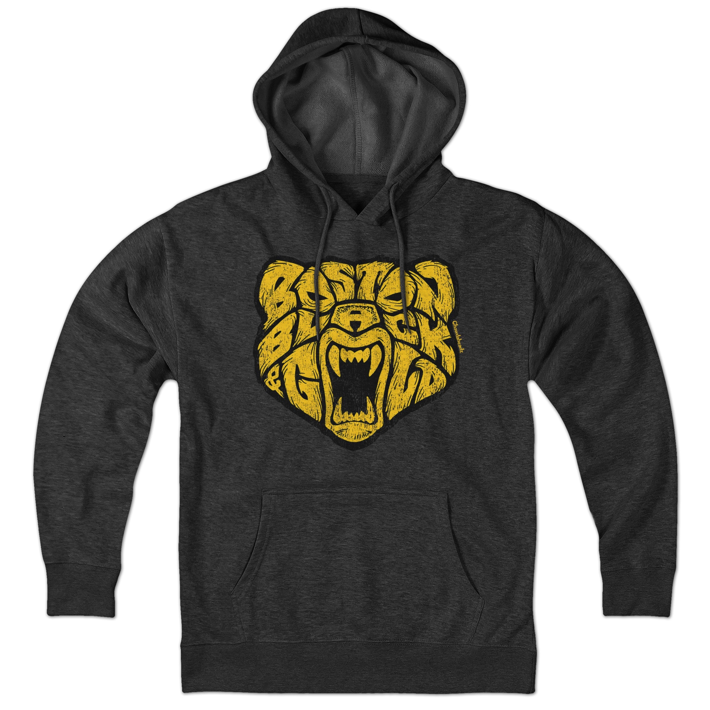 Boston Black & Gold Bear Hoodie