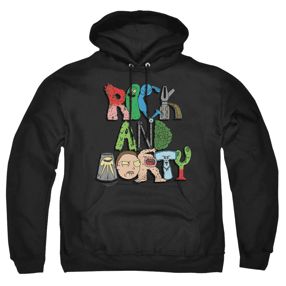 Rick And Morty Illustrated Logo – Pullover Hoodie