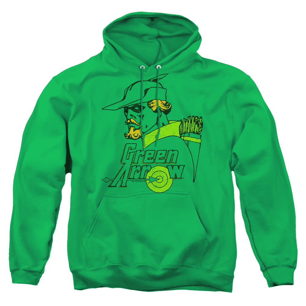 Green Arrow Close Up – Pullover Hoodie