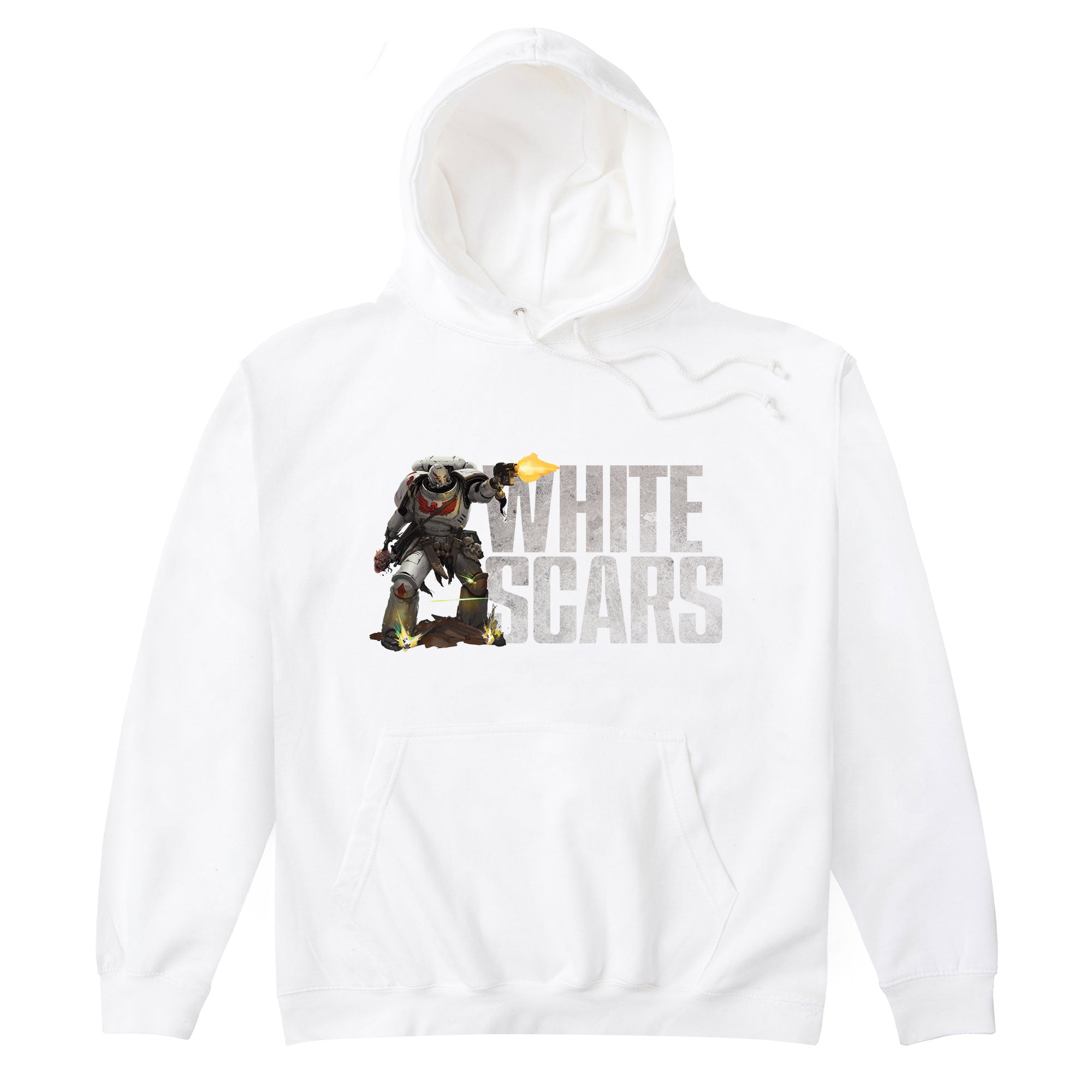 White Scars White Unisex Hoodie