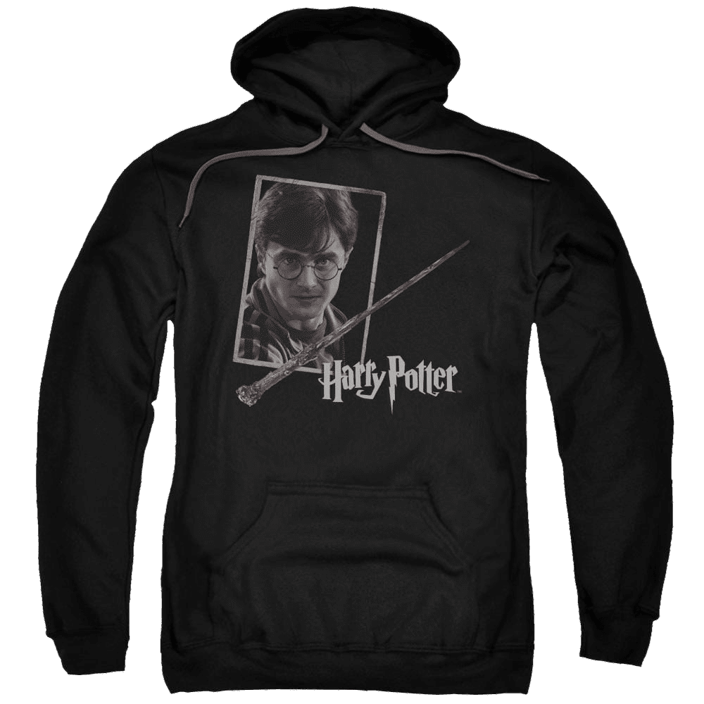 Harry Potter Harrys Wand Portrait Pullover Hoodie