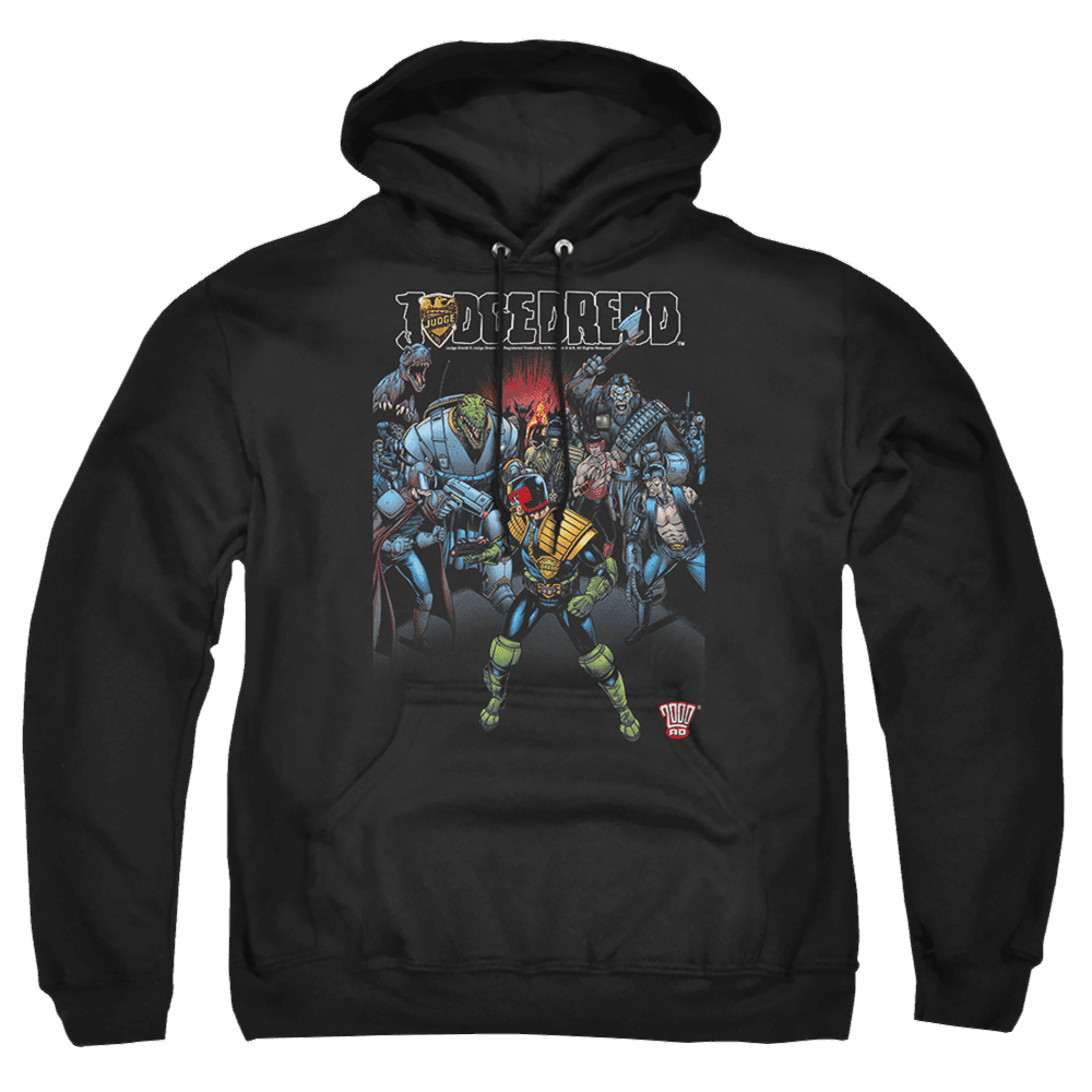 Judge Dredd Behind You Pullover Hoodie