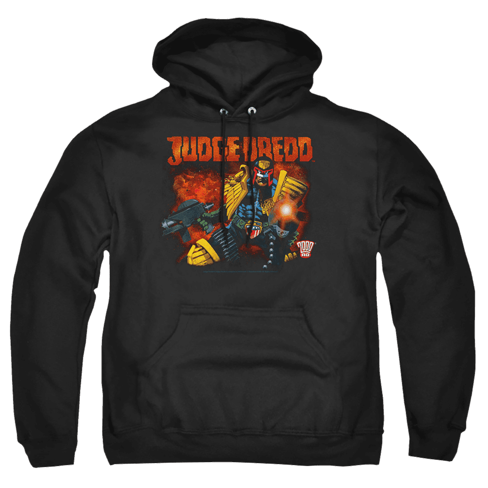 Judge Dredd Through Fire Pullover Hoodie