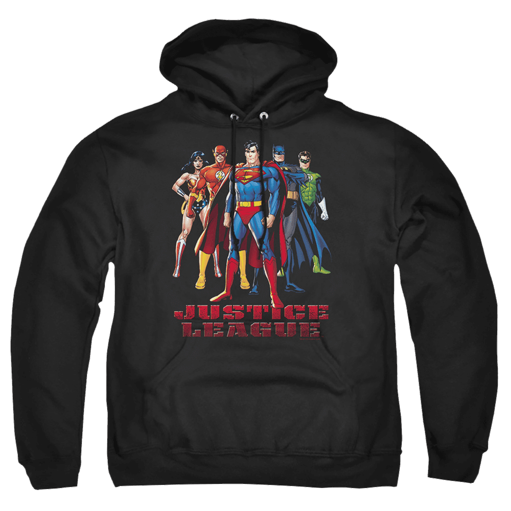 Justice League In League Pullover Hoodie