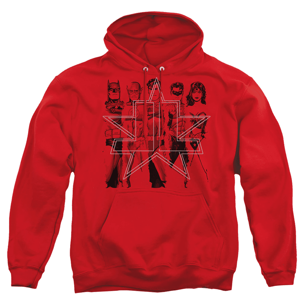 Justice League Five Stars Pullover Hoodie