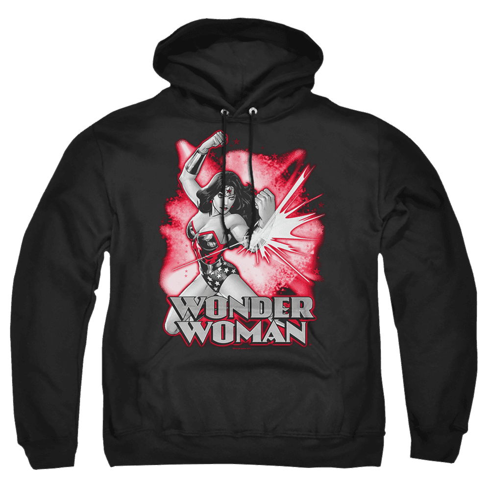 Justice League Wonder Woman Red & Gray Pullover Hoodie