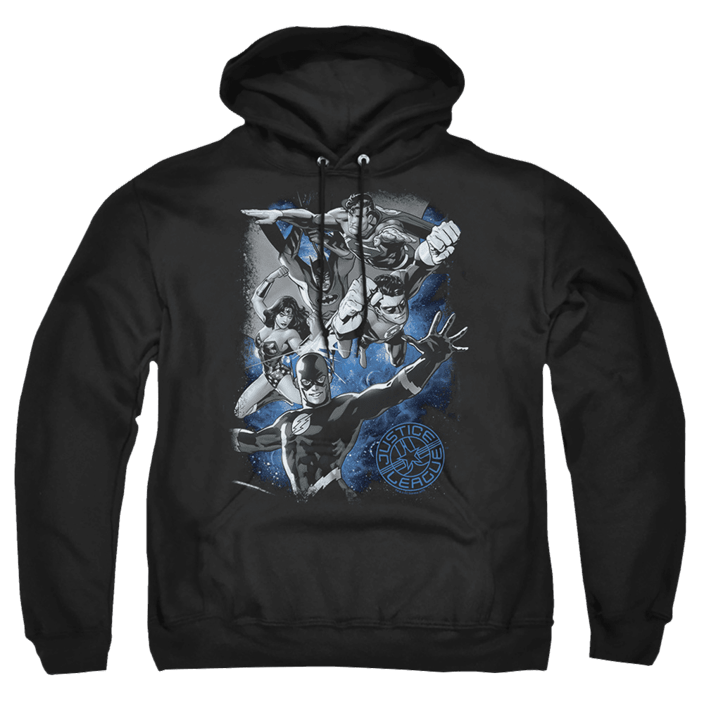 Justice League Galactic Attack Nebula Pullover Hoodie