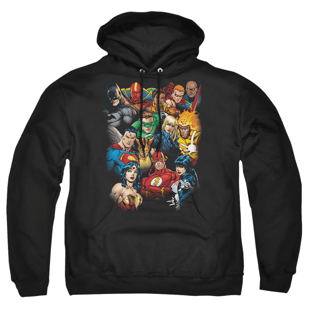 Justice League The League’S All Here Pullover Hoodie