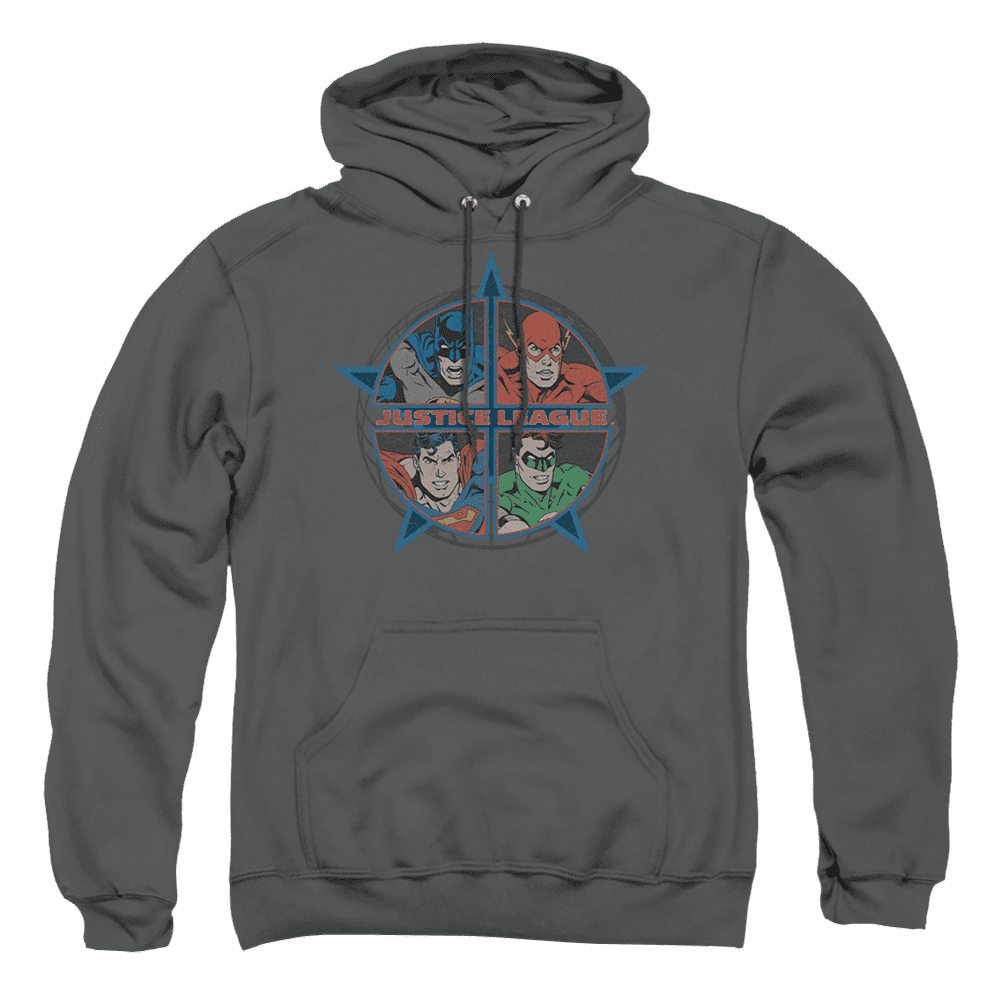 Justice League Four Heroes Pullover Hoodie