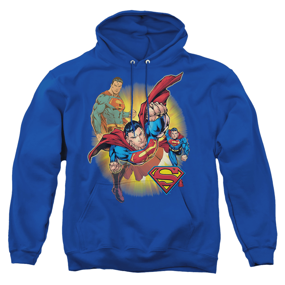 Justice League Superman Collage Pullover Hoodie