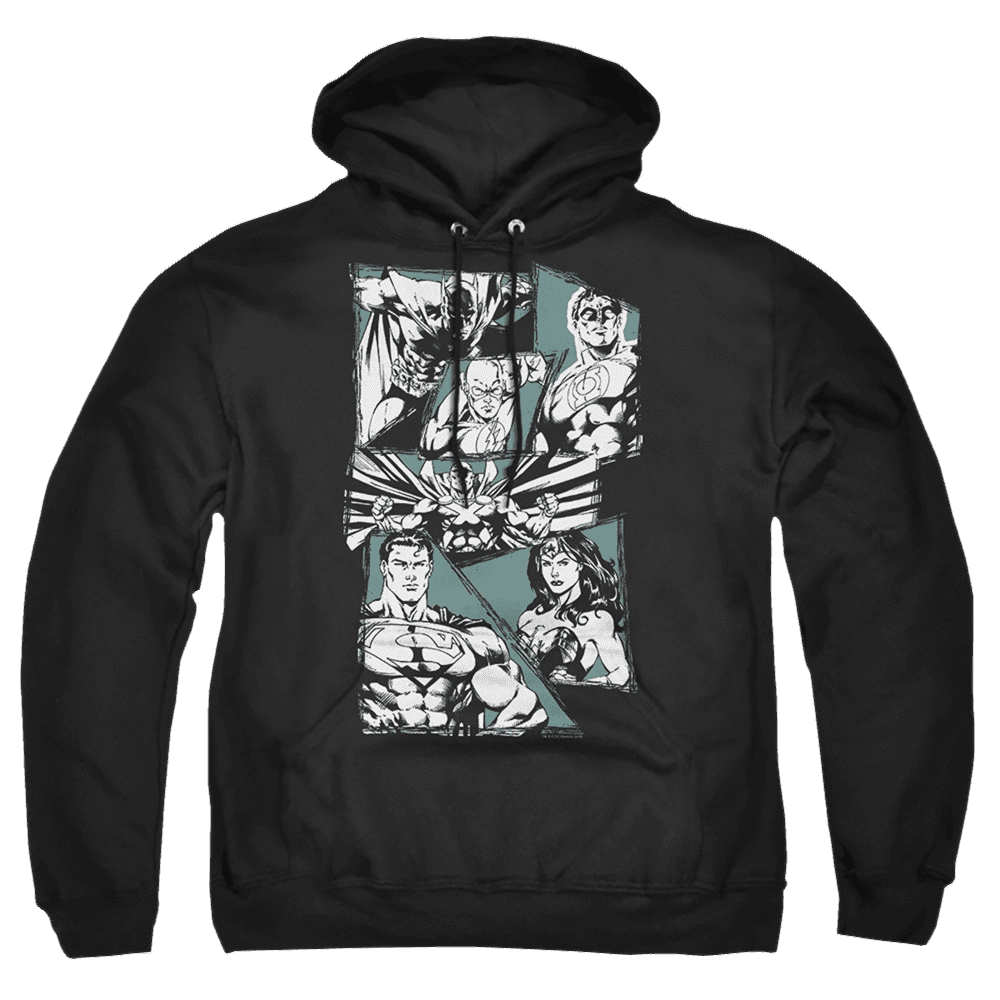 Justice League A Mighty League Pullover Hoodie