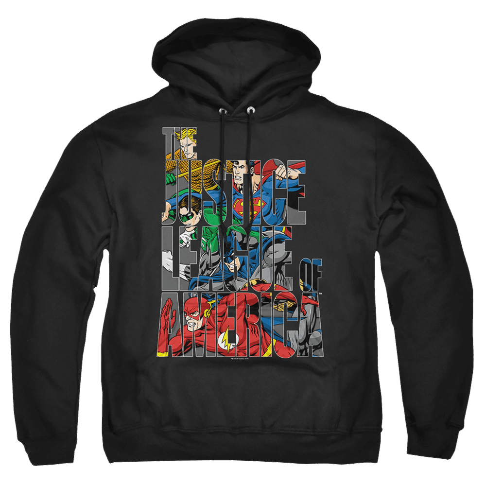 Justice League Lettered League Pullover Hoodie