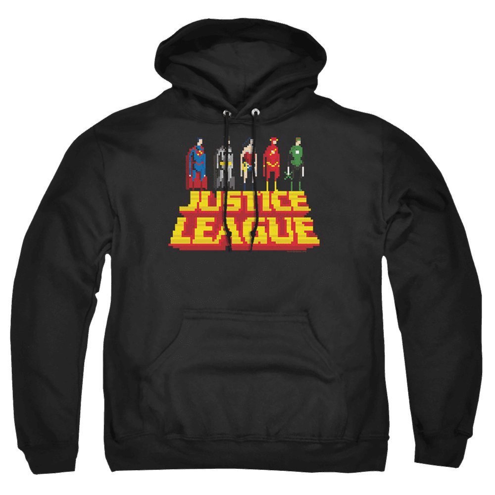 Justice League Standing Above Pullover Hoodie