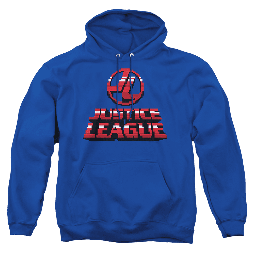 Justice League 8 Bit Jla Pullover Hoodie