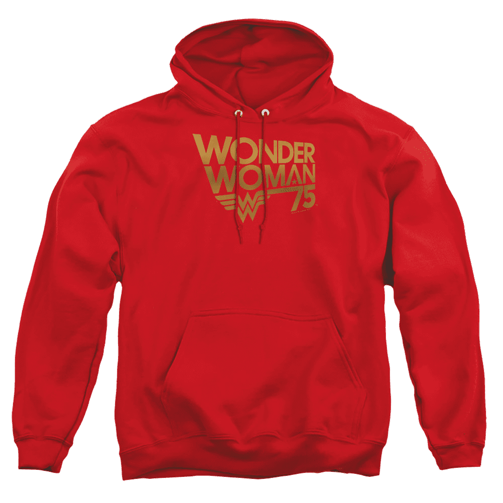 Wonder Woman Wonder Woman 75Th Anniversary Gold Logo – Pullover Hoodie