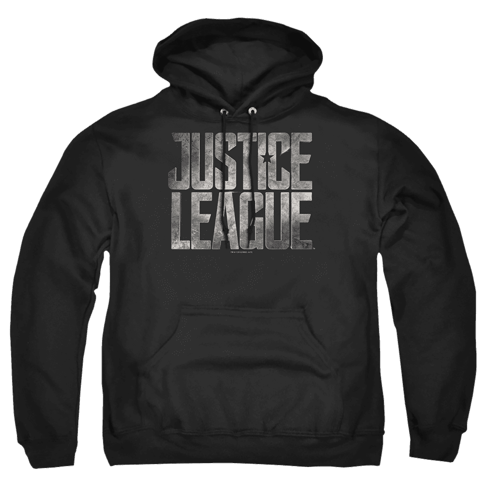 Justice League Metal Logo Pullover Hoodie