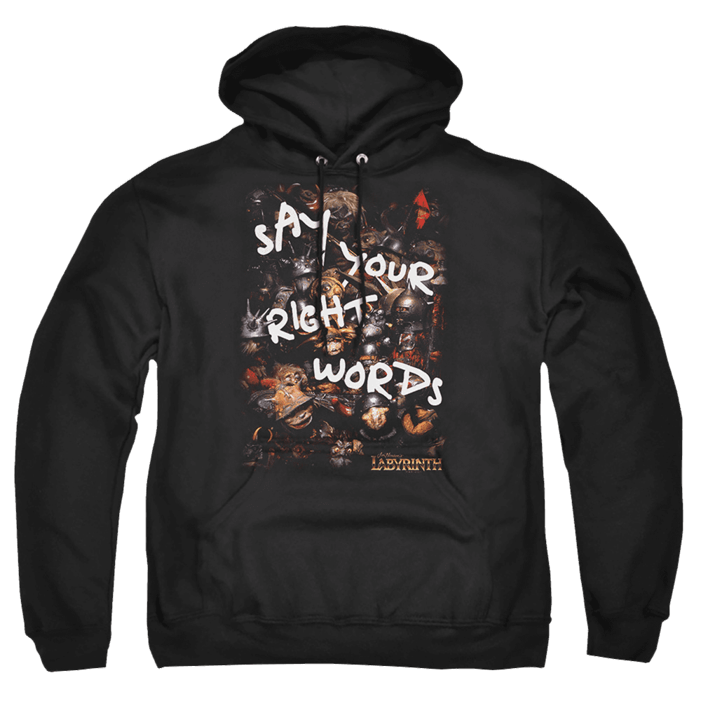 Labyrinth Right Words Pullover Hoodie