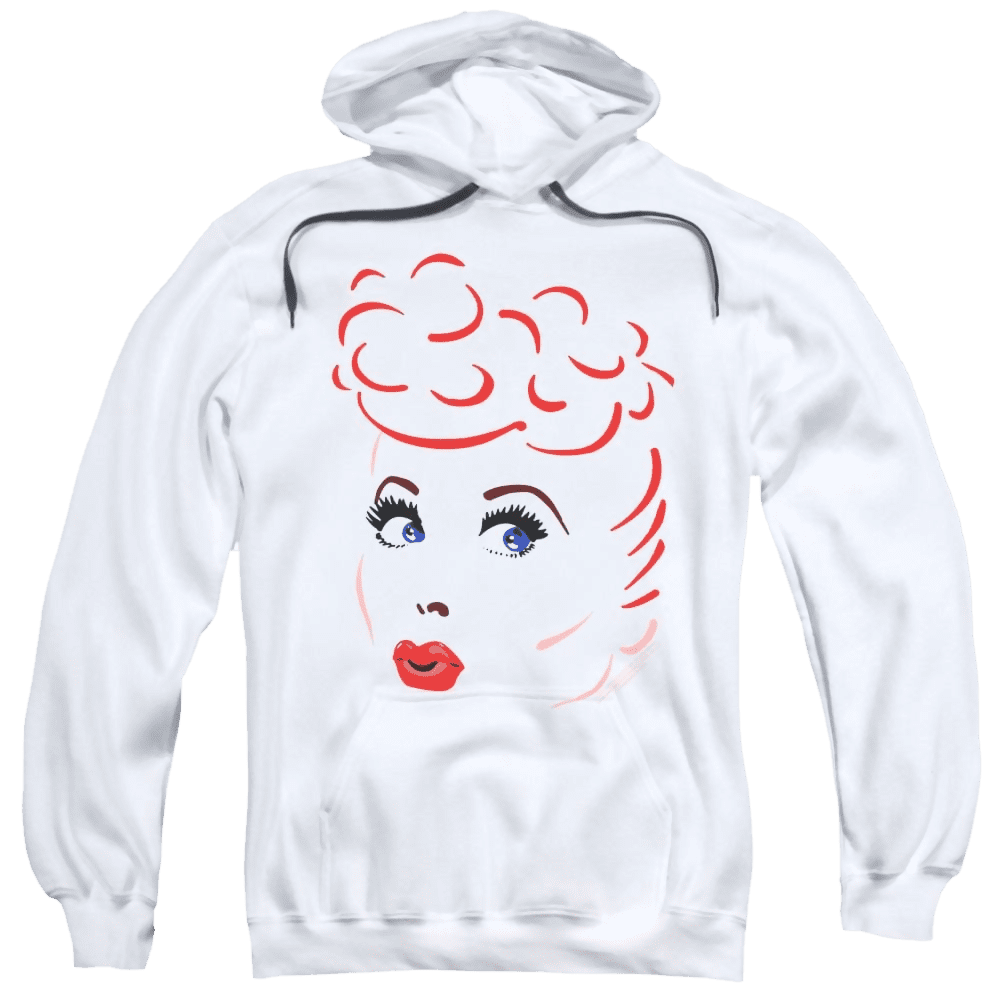 I Love Lucy Lines Face Pullover Hoodie