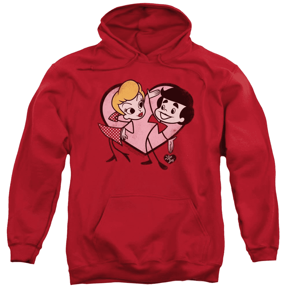 I Love Lucy Cartoon Love Pullover Hoodie