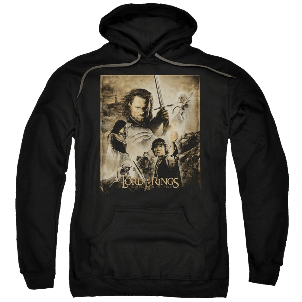 Lord Of The Rings Rotk Poster Pullover Hoodie