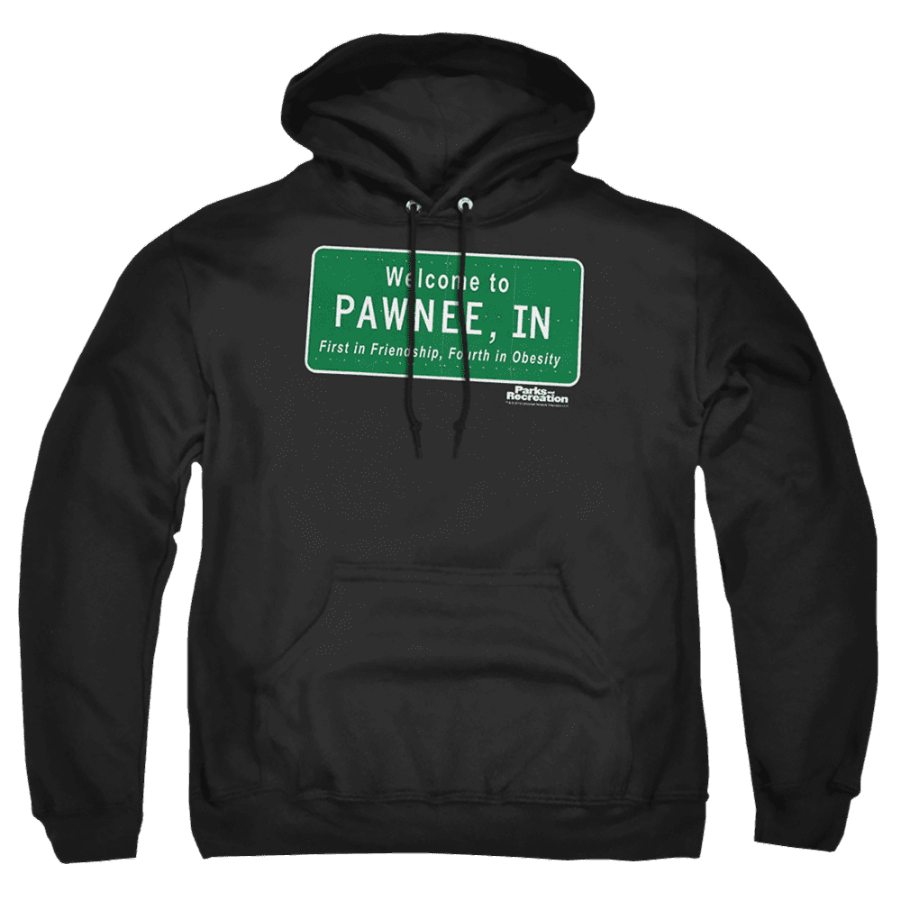 Parks & Recreation Pawnee Sign – Pullover Hoodie