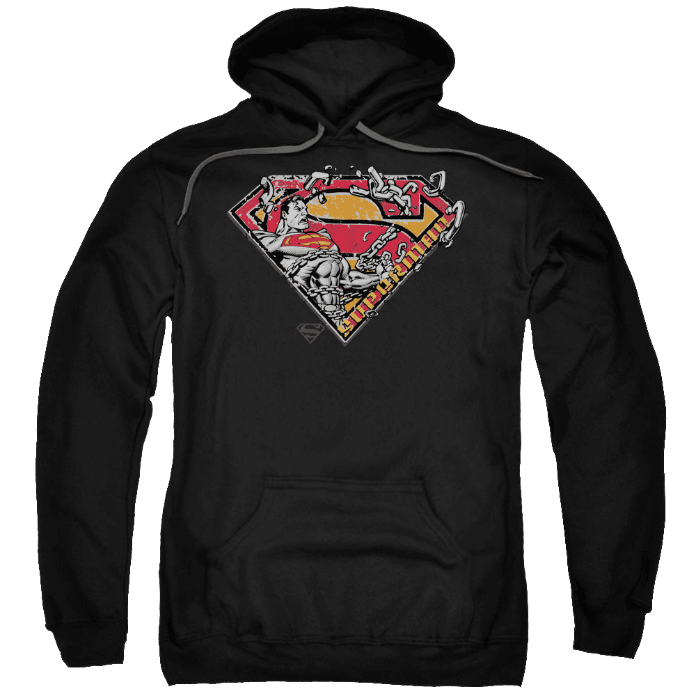 Superman Breaking Chain Logo – Pullover Hoodie