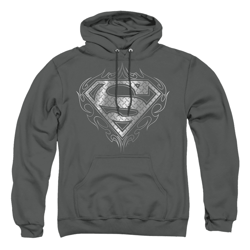 Superman Tribal Steel Logo – Pullover Hoodie