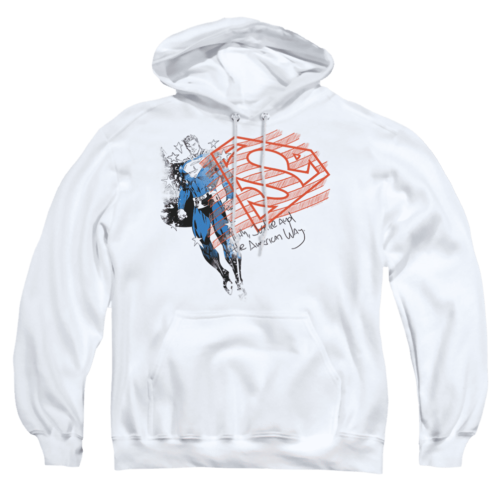 Superman Super American Flag – Pullover Hoodie