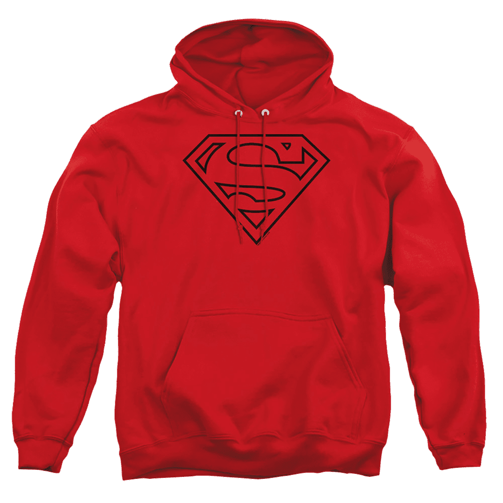 Superman Red & Black Shield – Pullover Hoodie