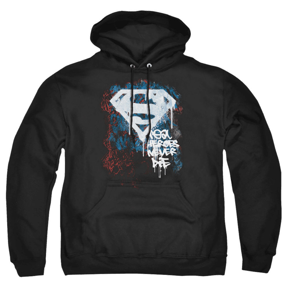 Superman Real Heroes Never Die – Pullover Hoodie